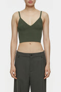 Knit Bra - Green Weed - Women
