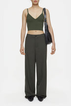 Knit Bra - Green Weed - Women
