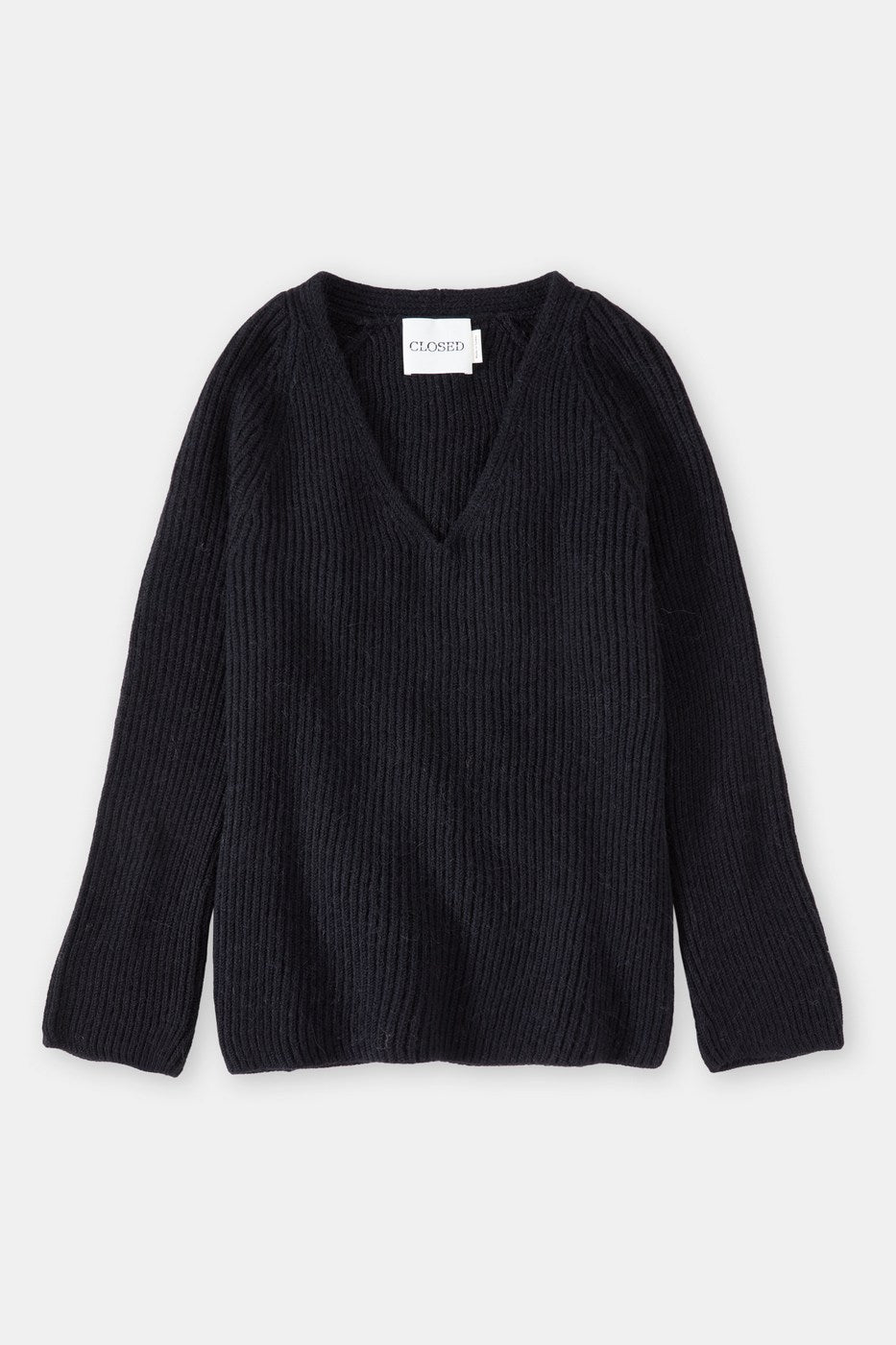 Closed - V Neck Long Sleeve - Black - Mujer