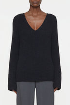 Closed - V Neck Long Sleeve - Black - Mujer