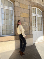 Pale Yellow Iris Blouse