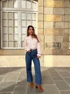 Blusa de flores Amélia rosa