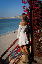 Robe Bardot Katrine - Blanche
