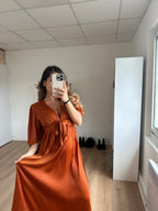 Suzy Long Dress Terracotta