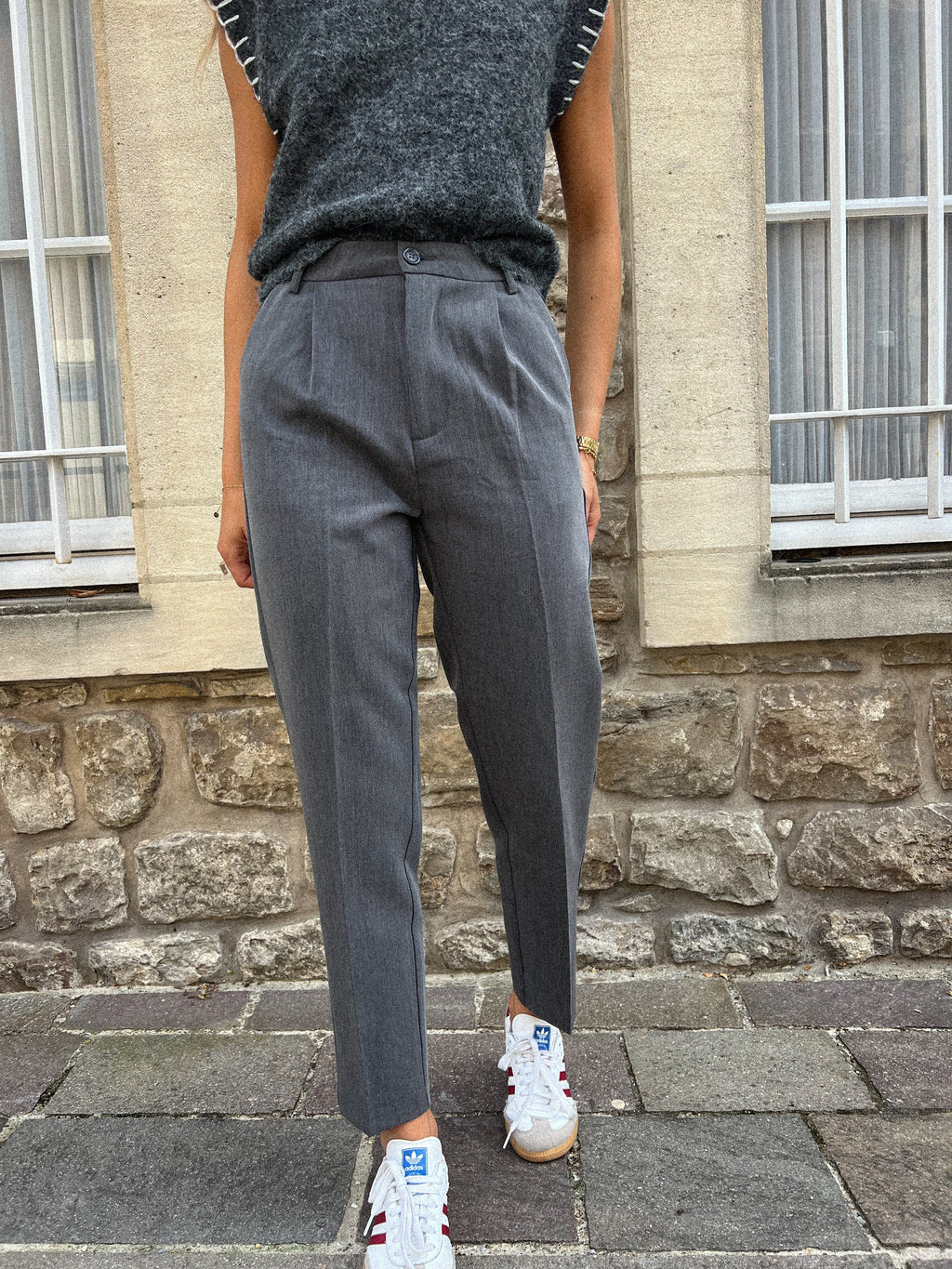 Pantalon Tailleur Sollis - Gris