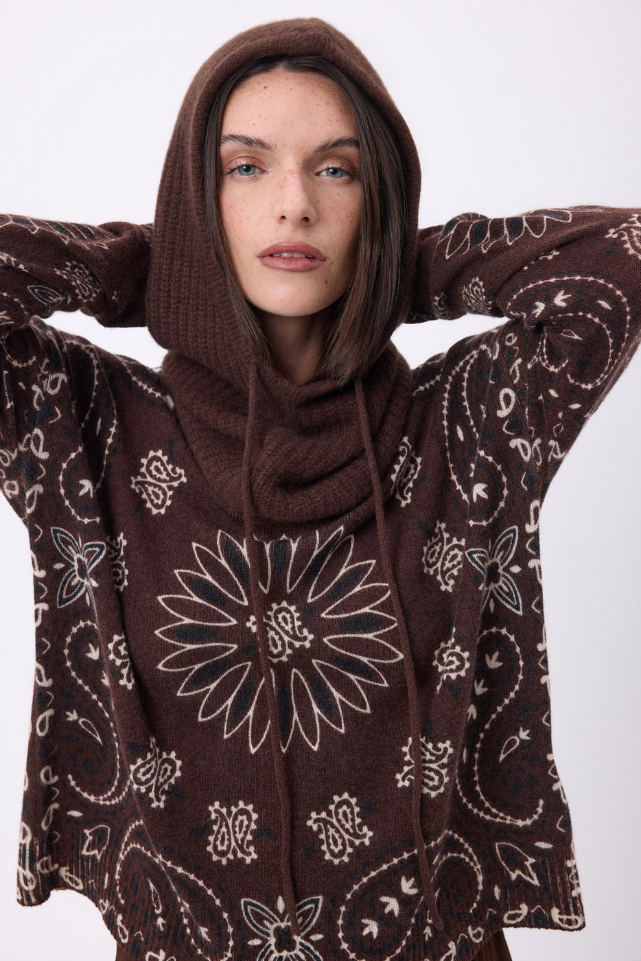 Passamontagna - Marrone Cioccolato - Unisex - 100% Cashmere