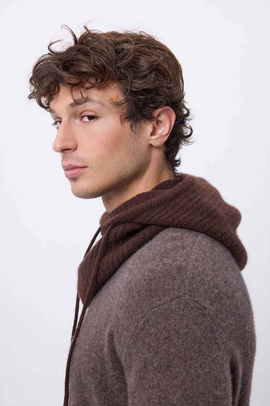 Passamontagna - Marrone Cioccolato - Unisex - 100% Cashmere