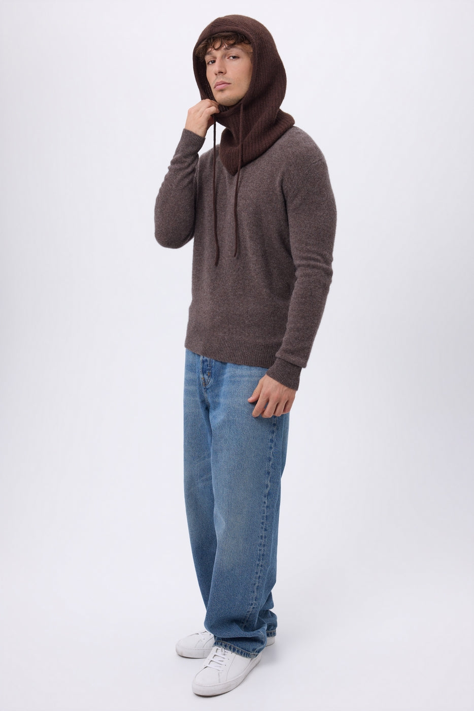 Passamontagna - Marrone Cioccolato - Unisex - 100% Cashmere
