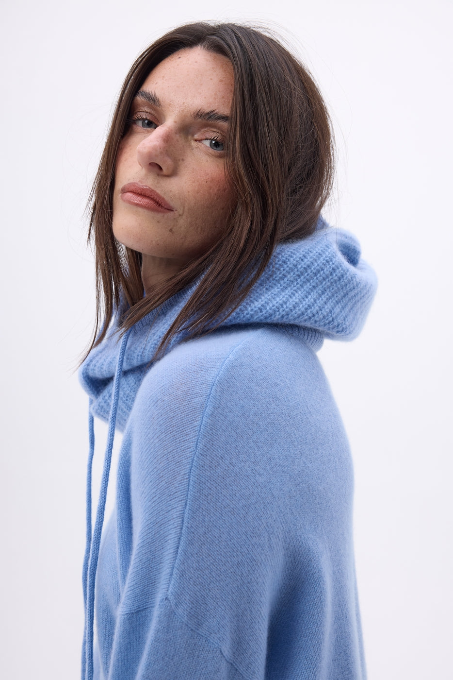 Passamontagna - Blu Jeans - Unisex - 100% Cashmere