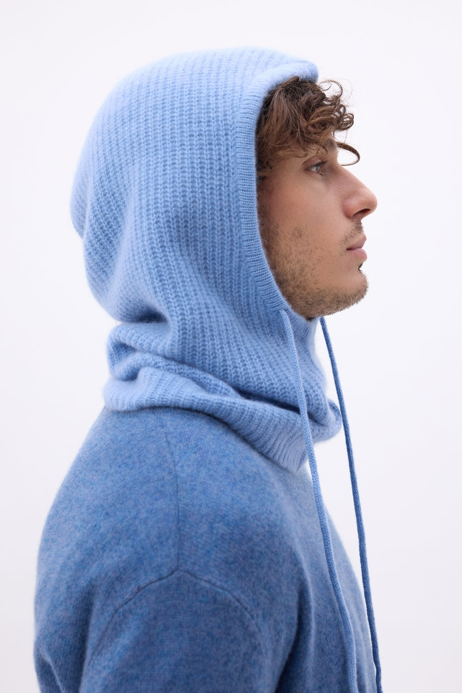 Passamontagna - Blu Jeans - Unisex - 100% Cashmere
