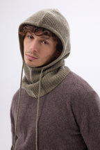 Cagoule - Khaki Chine - Mixte - 100% Cachemire