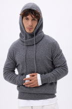 Schlupfmütze - Dunkelgrau - Unisex - 100 % Kaschmir