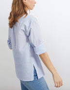 Reiko - Caissy Fancy Shirt - Light Blue Stripes - Women's