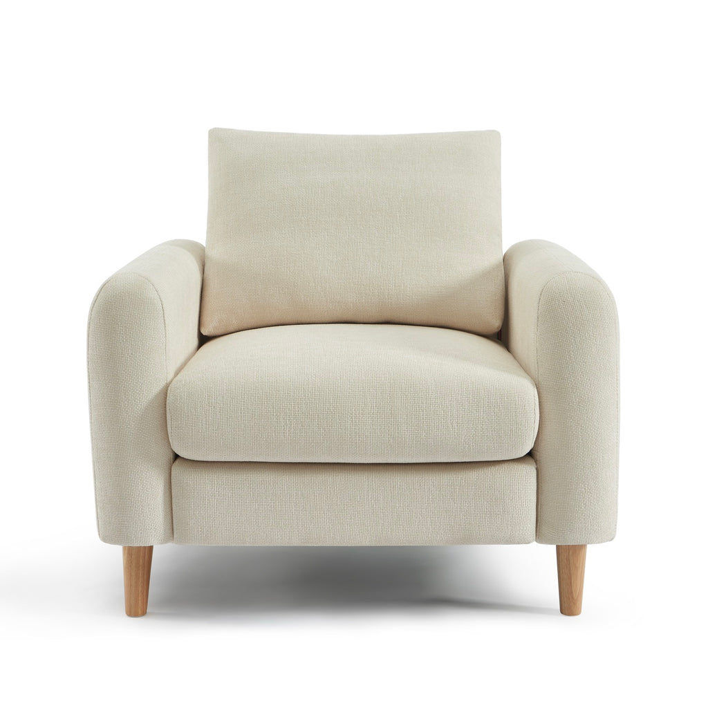 Caliba - Fast Fåtölj 1-sits - Chenilletyg Beige