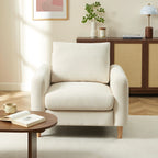 Caliba - Fast Fåtölj 1-sits - Chenilletyg Beige