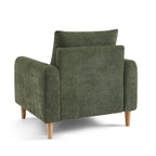Caliba - Fauteuil Fixe 1 Place - Tissu Chenille Vert