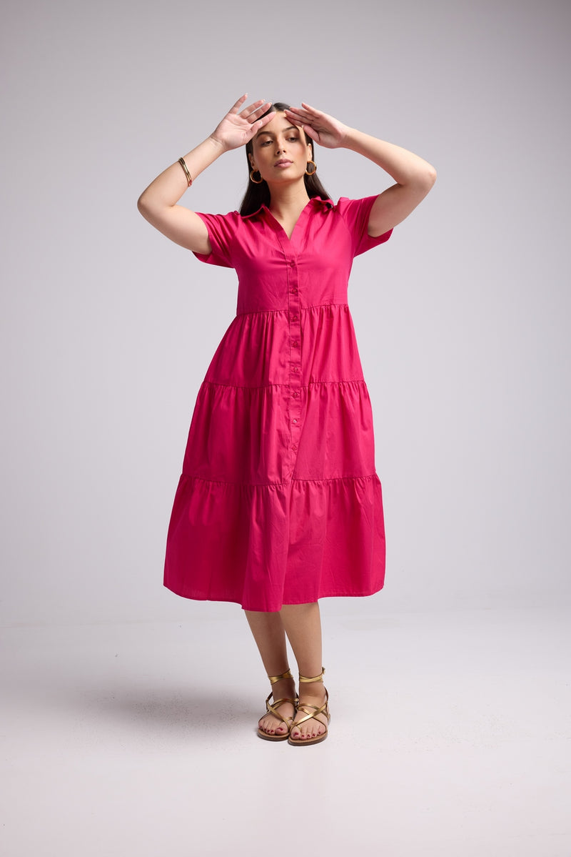 Short Dress - Camille - Pink