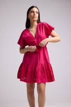 Vestido Corto - Candice - Rosa