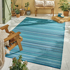 Capri - Tapis D'Extérieur - Polypropylène - Bleu