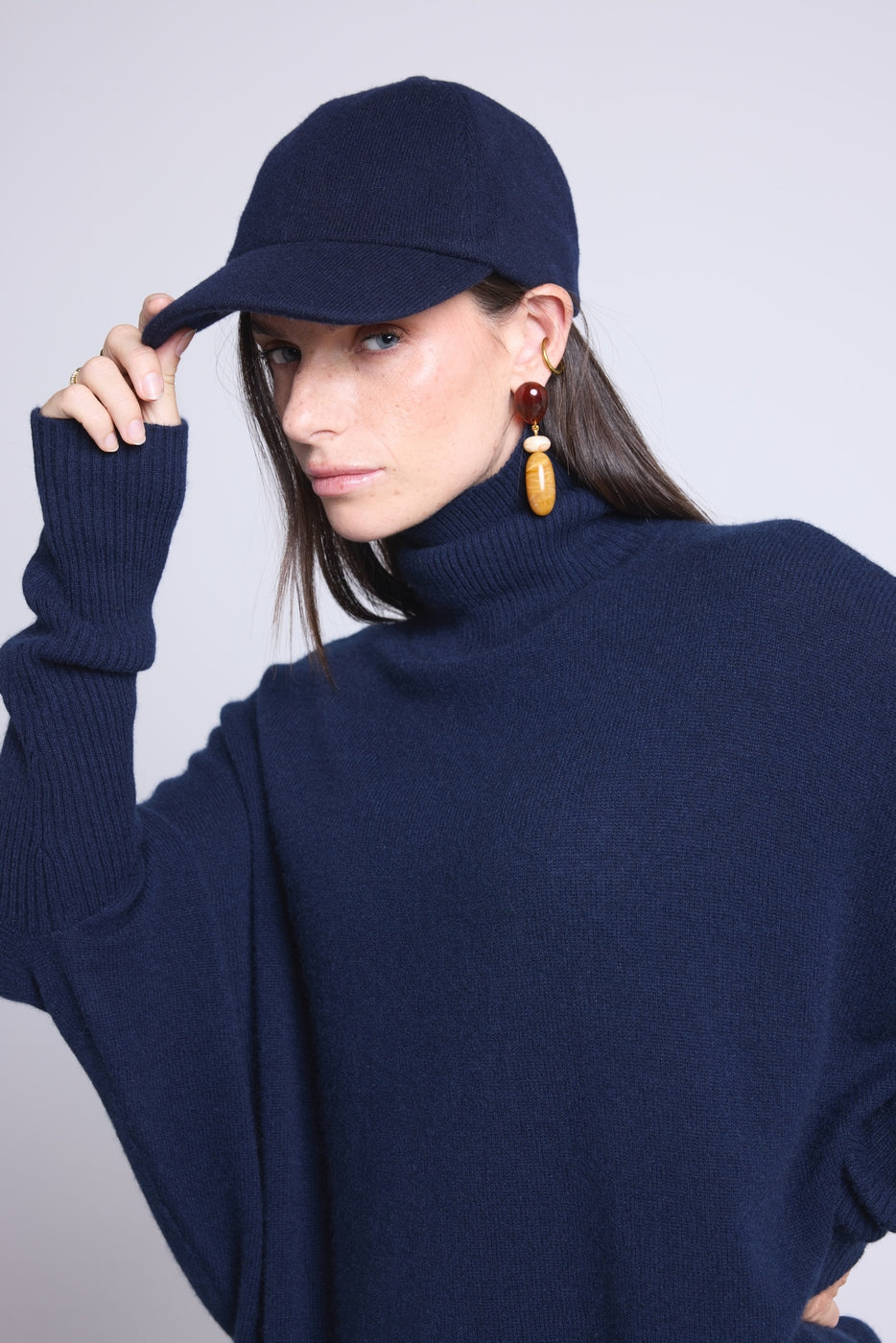 Keps Capwpure – Marinblå – Unisex – Kashmir och ull