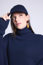 Keps Capwpure – Marinblå – Unisex – Kashmir och ull
