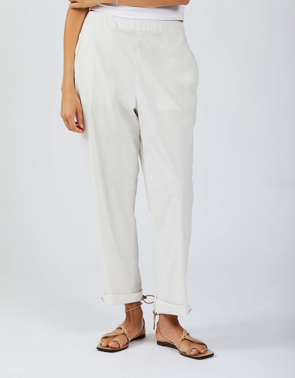 Parachute Capri Trousers - Cloudy Grey - Women