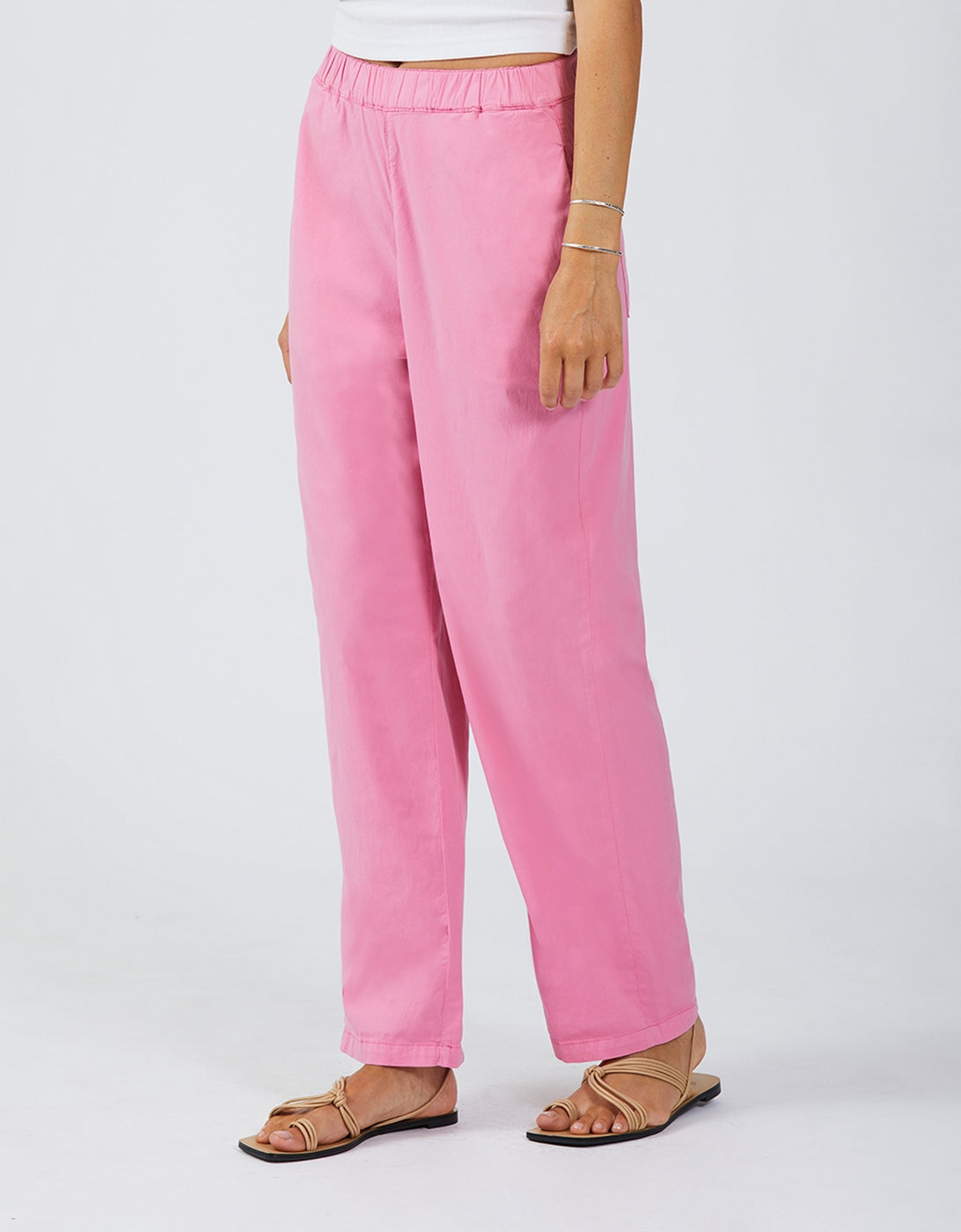 Parachute Capri Pants - Pink Block - Women's