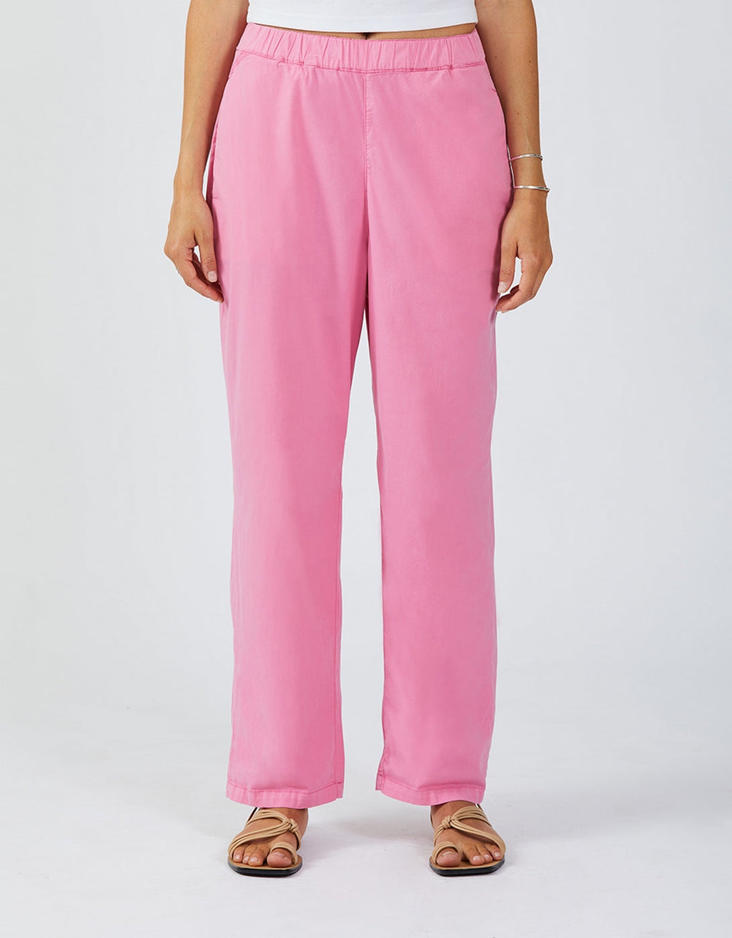 Parachute Capri Pants - Pink Block - Women's