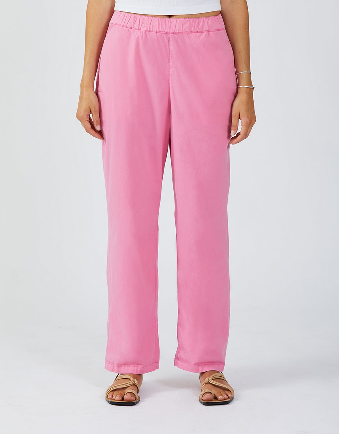 Parachute Capri Pants - Pink Block - Women's