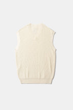 Ärmellose Strickweste Captain Beige