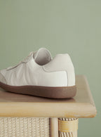 CARMEN WHITE LEATHER SNEAKER PETITE MENDIGOTE