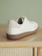 CARMEN WHITE LEATHER SNEAKER PETITE MENDIGOTE