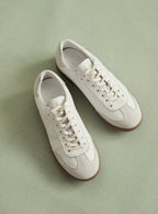 CARMEN WHITE LEATHER SNEAKER PETITE MENDIGOTE