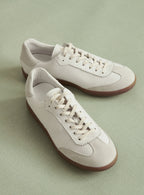 CARMEN WHITE LEATHER SNEAKER PETITE MENDIGOTE