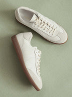 CARMEN WHITE LEATHER SNEAKER PETITE MENDIGOTE