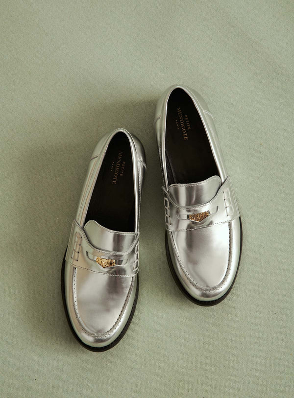 MOCASINES CAROLE PLATA PETITE MENDIGOTE