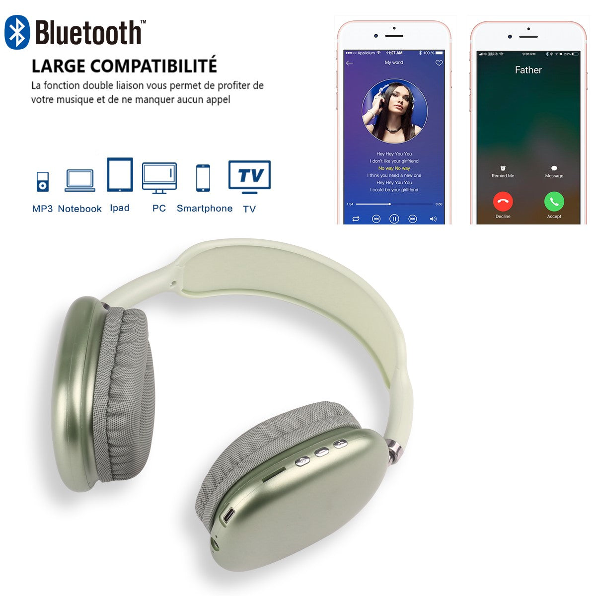 Auriculares inalámbricos Bluetooth
