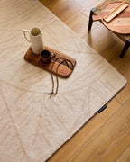 White Cedar – Foliage Wool Rug - Cream White Cedar