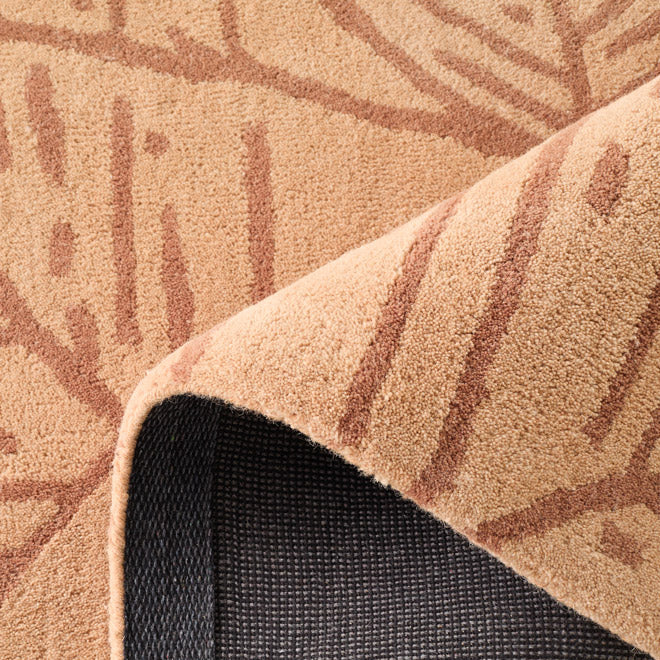 White cedar – Foliage wool rug - brown White cedar