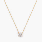 Necklace "Imperial Necklace 0.5" D0.5Ct/1 - 750/1000 Yellow Gold