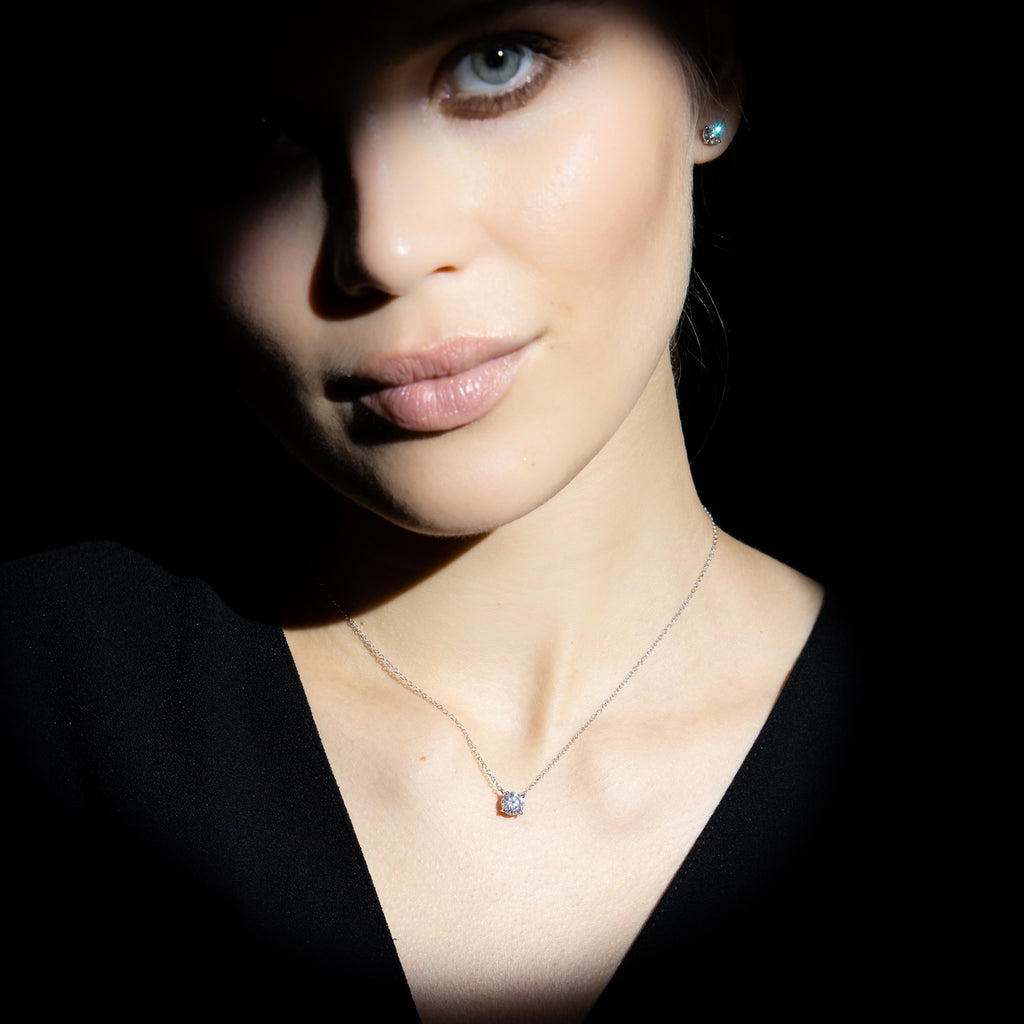 Necklace "Imperial Necklace 1" D1Ct/1 - 750/1000 White Gold