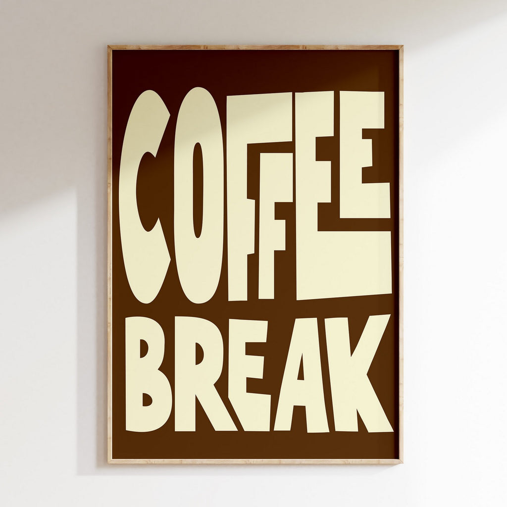 Kitchen - Affiche Cofee Break - Marron