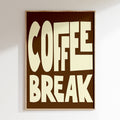 Kitchen - Affiche Cofee Break - Marron