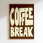 Kitchen - Affiche Cofee Break - Marron