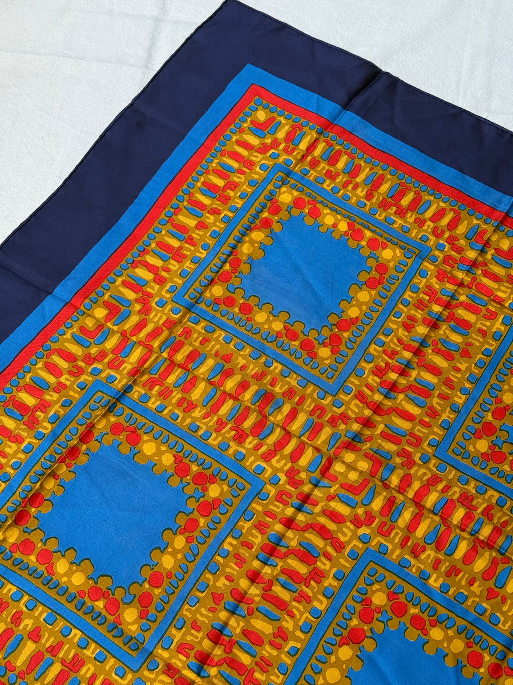 Yves Saint Laurent Scarf – Colorful Graphic Patterns