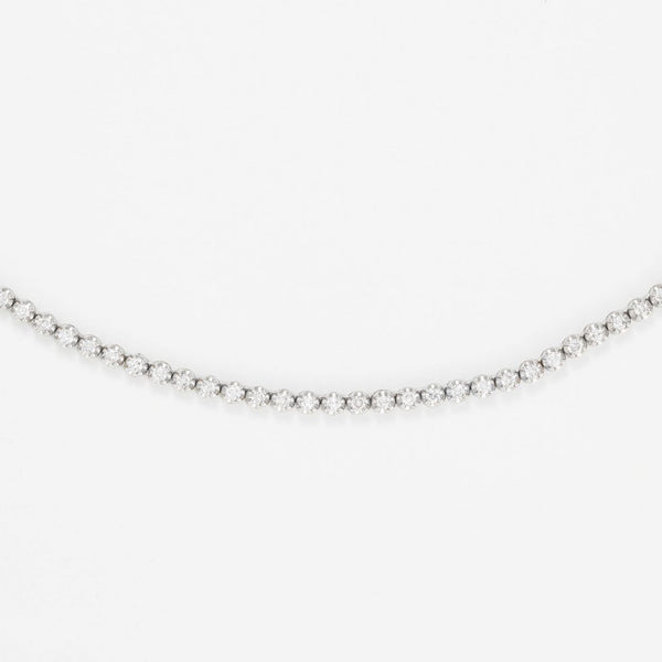 "River 3 Ct" Necklace 3Ct/136 - 375/1000 White Gold