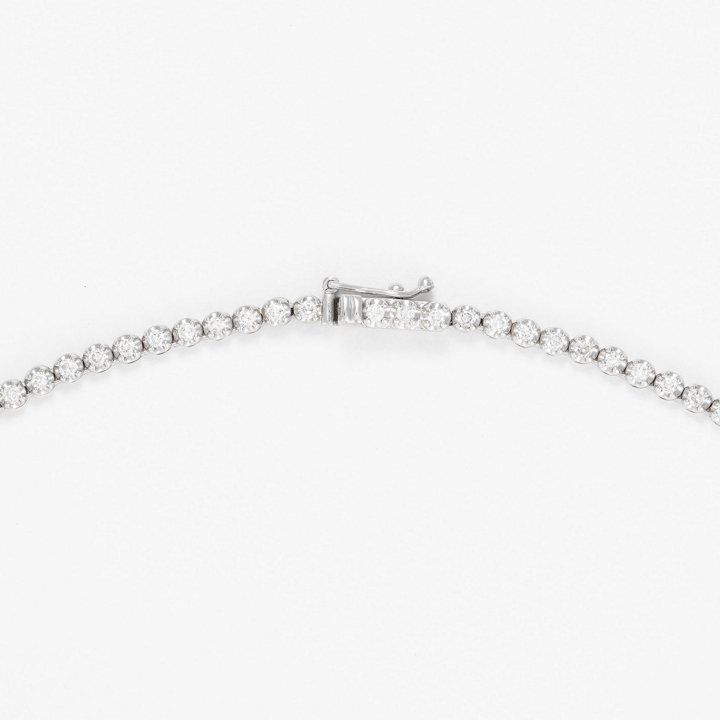 "River 3 Ct" Necklace 3Ct/136 - 375/1000 White Gold