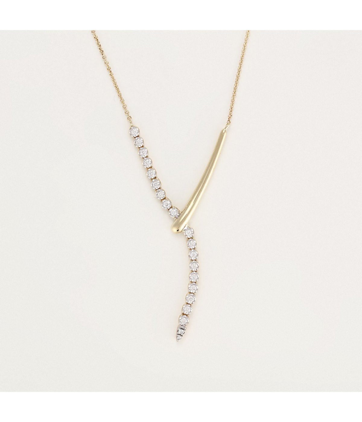 "Celestial Embrace" Necklace - D0.20/20 - Yellow Gold