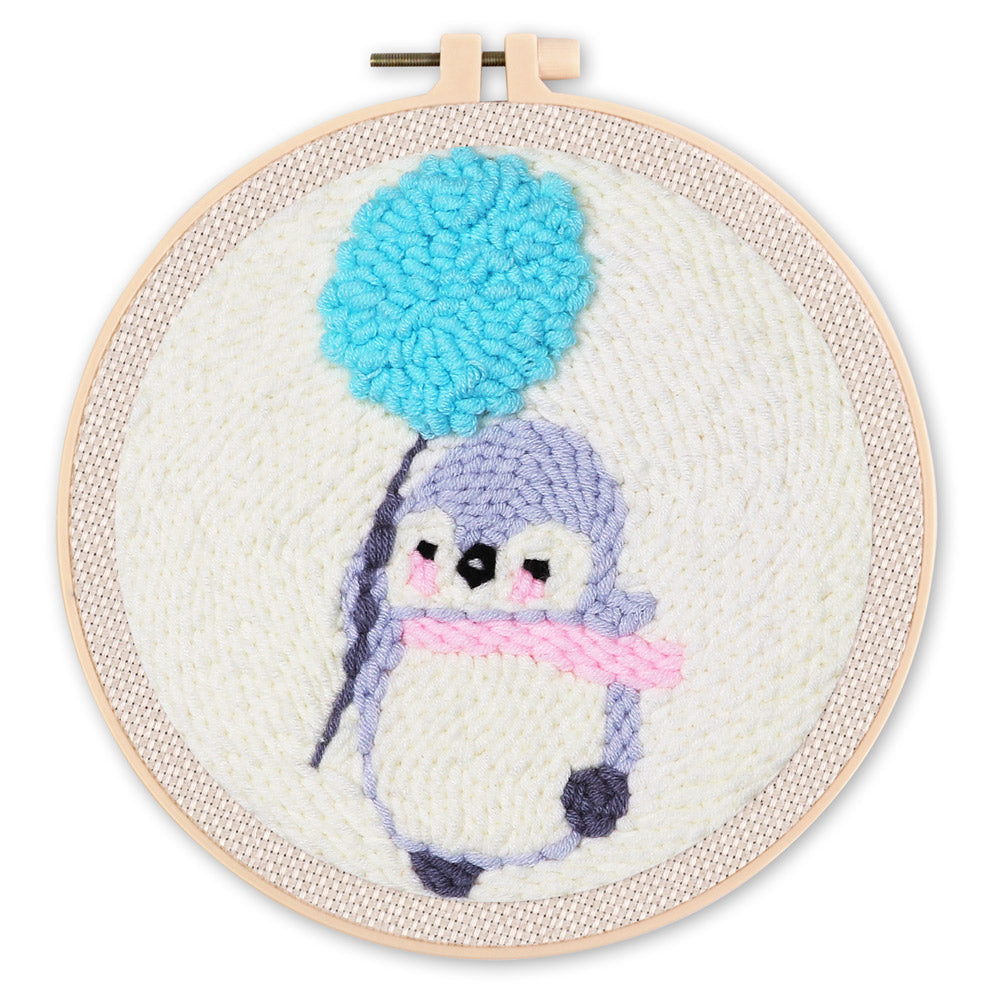 Hedgehog And Balloon Punch Needle