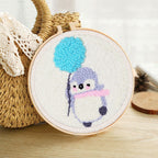 Hedgehog And Balloon Punch Needle
